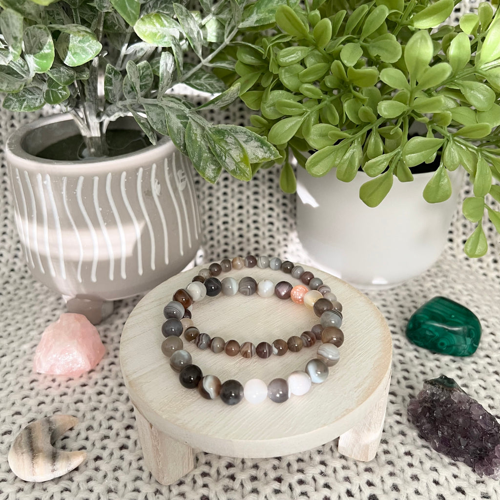 Flower Agate Bracelet